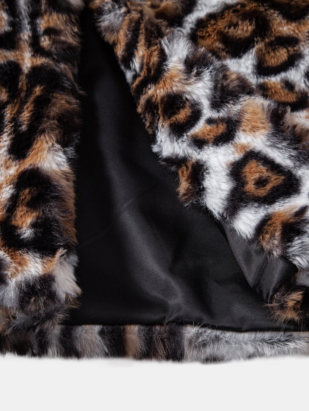 Faux Fur Leopard Hooded Vest