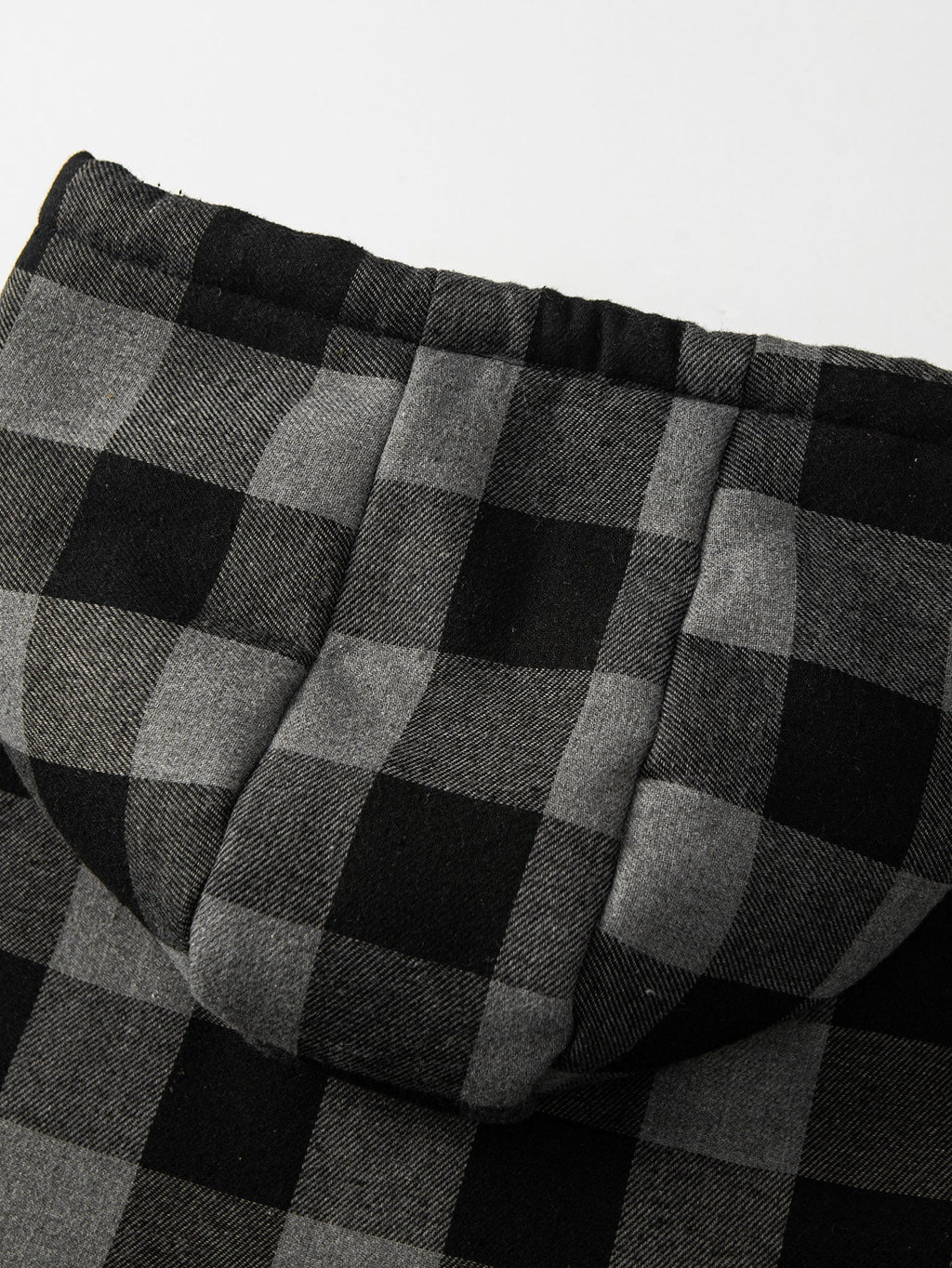 Teddy Lined Flannel Plaid Hoodie