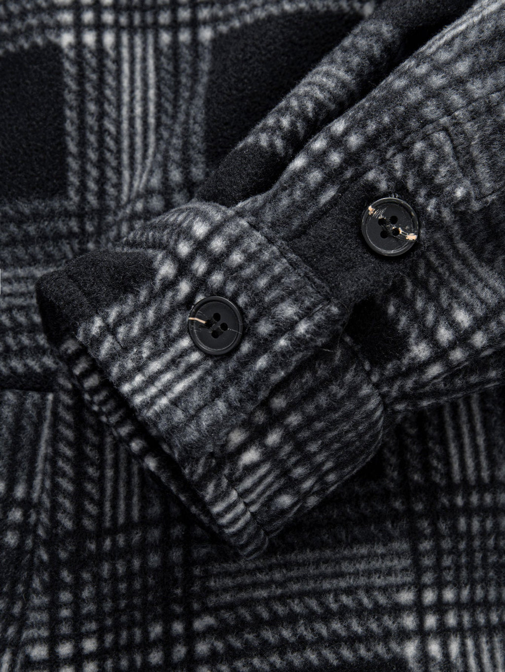 Teddy Lined Zip Up Flannel Plaid Hooded Shirt