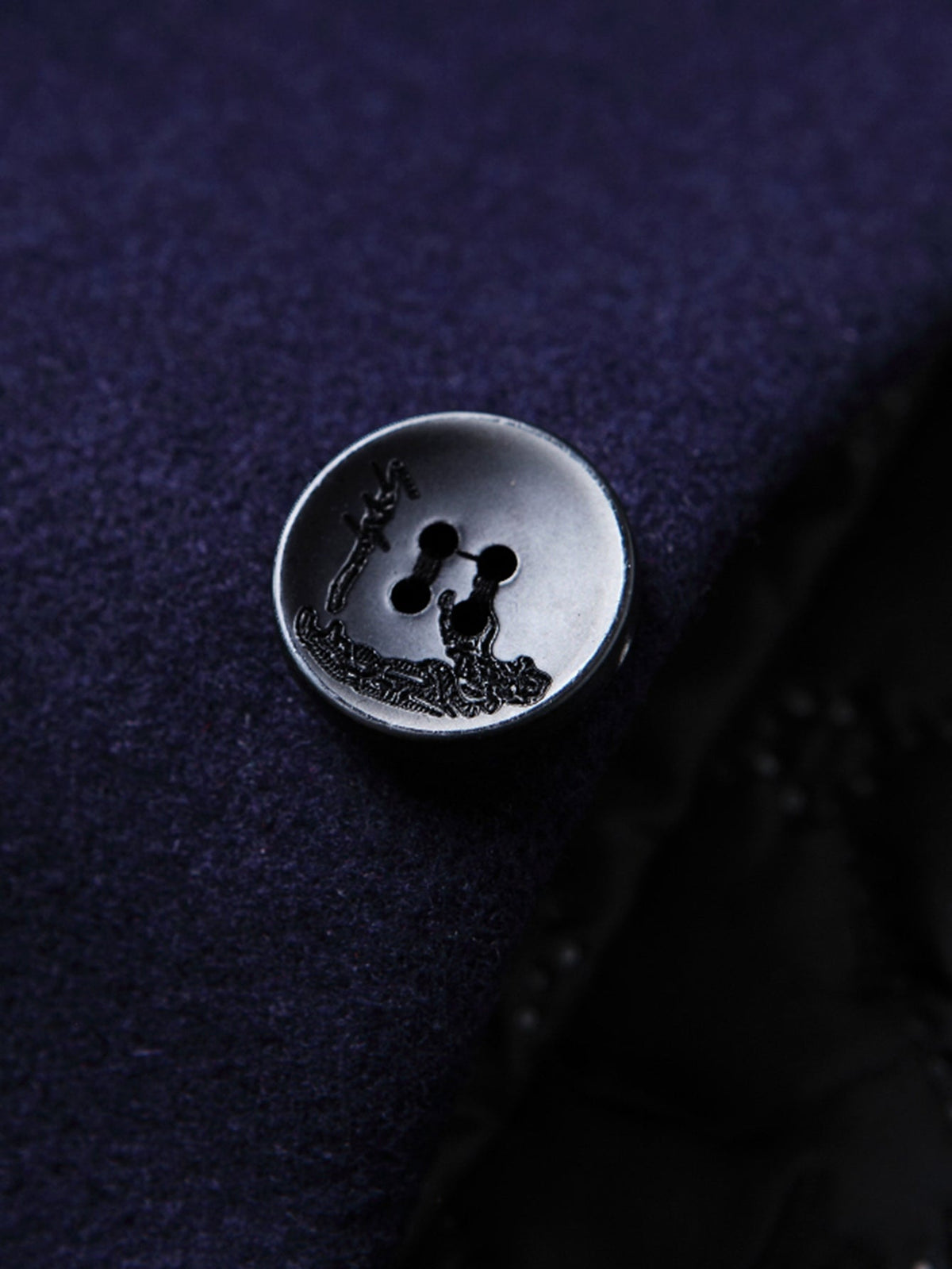 Stand Collar Wool Blend Overcoat