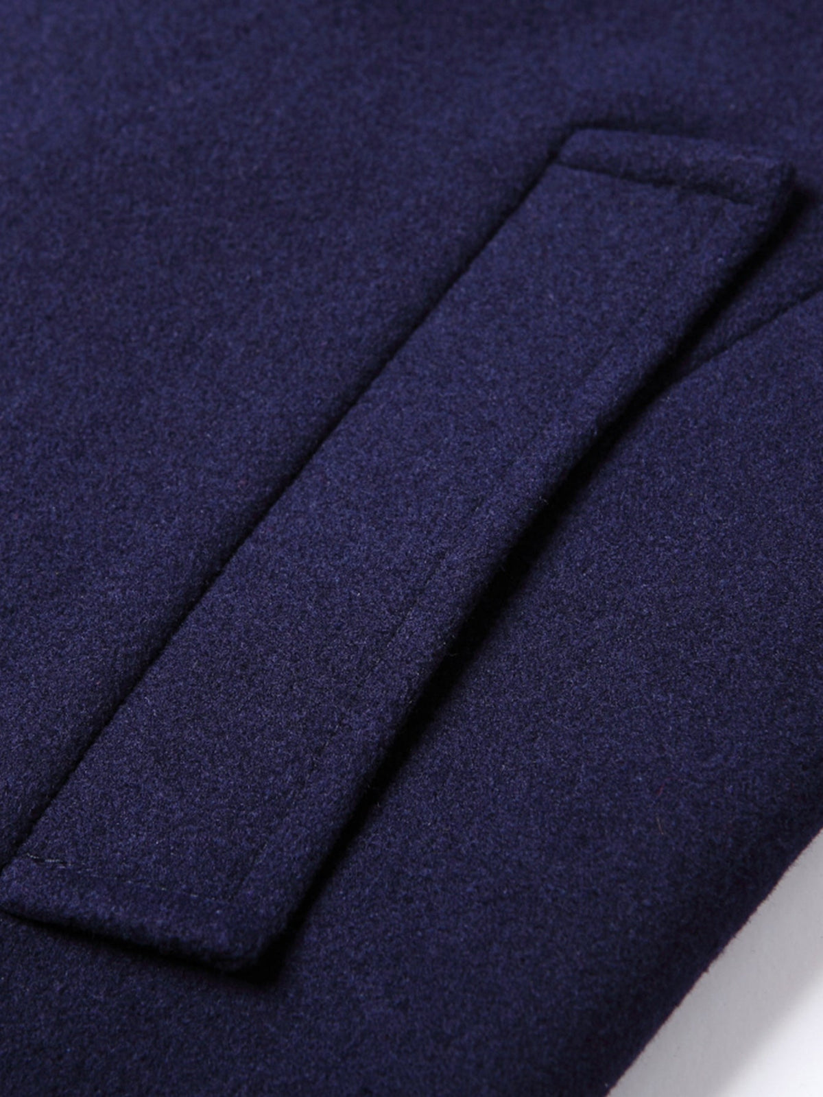 Stand Collar Wool Blend Overcoat