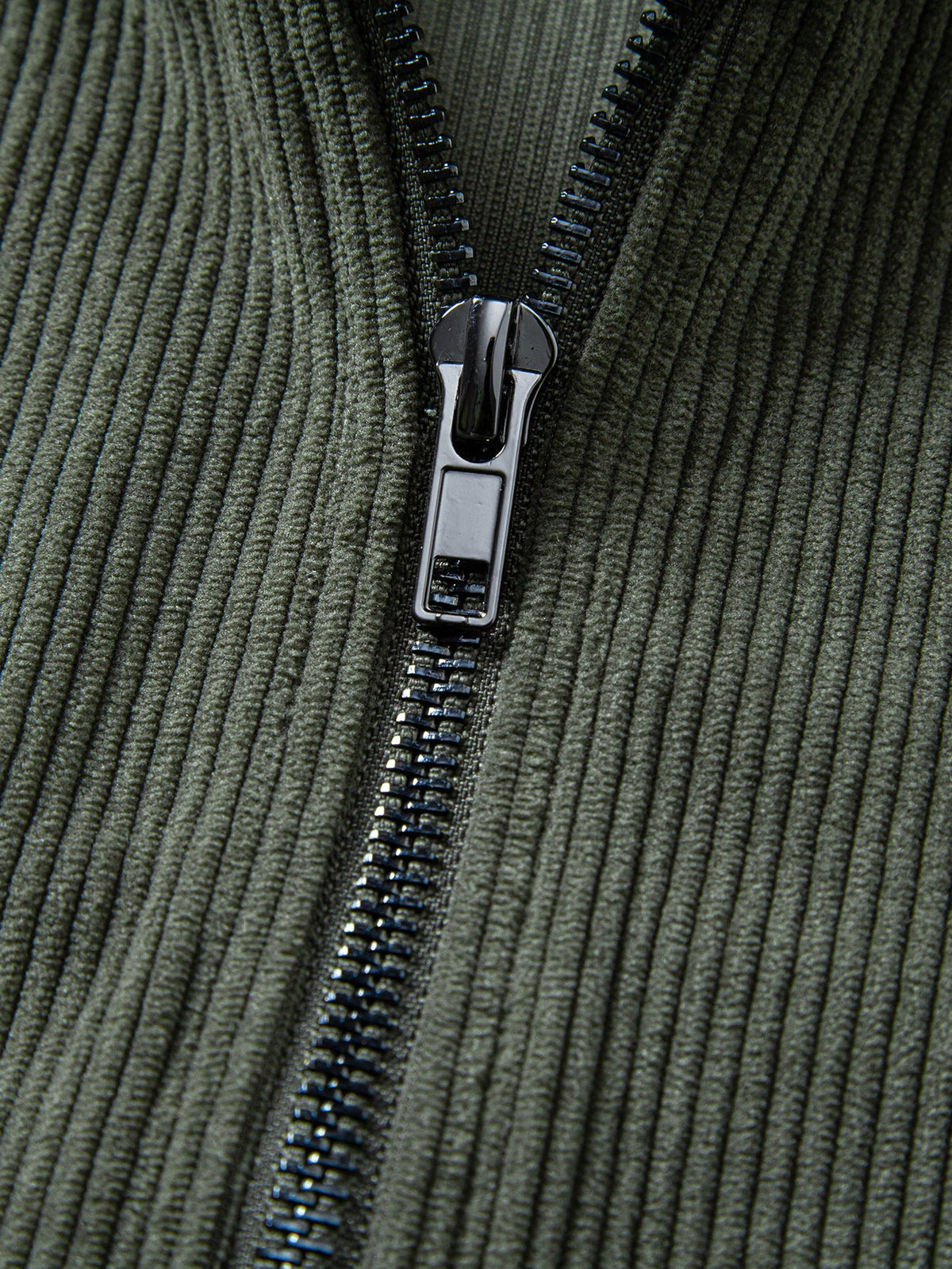 Quarter Zip Corduroy Raglan Sleeve Sweatshirt