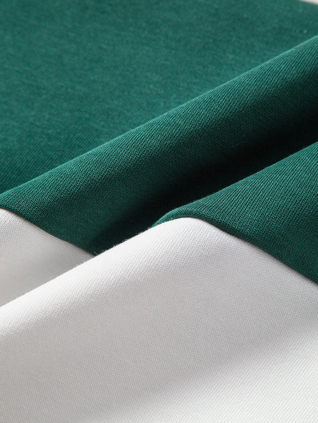 Relax Fit Color Block Polo sweatshirt