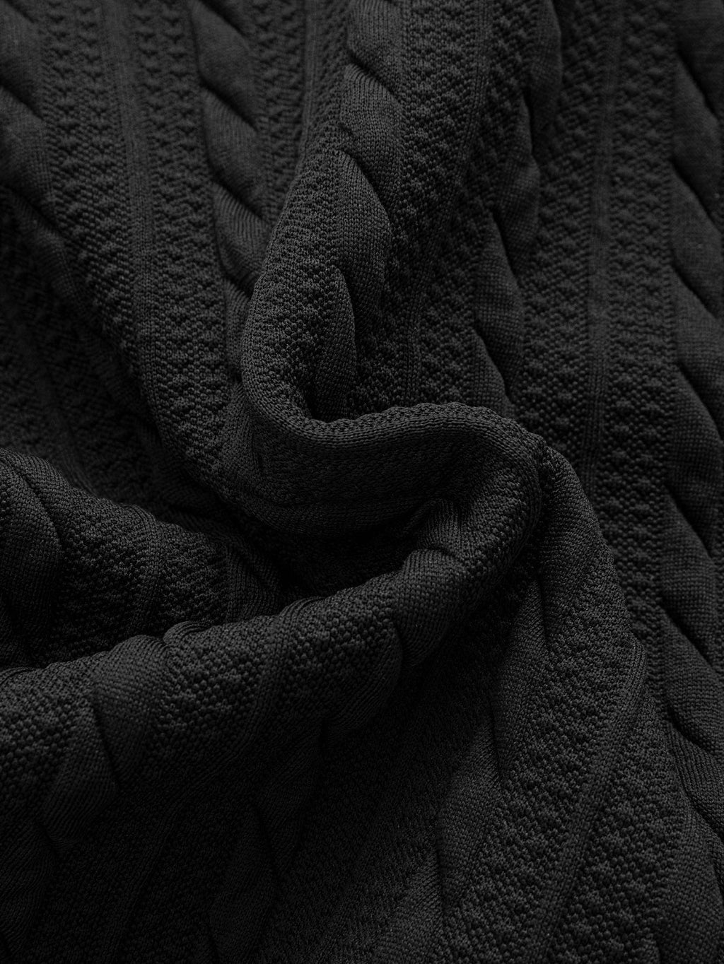 Relax Fit Twist-Jacquard-Kapuzenjacke mit Reißverschluss