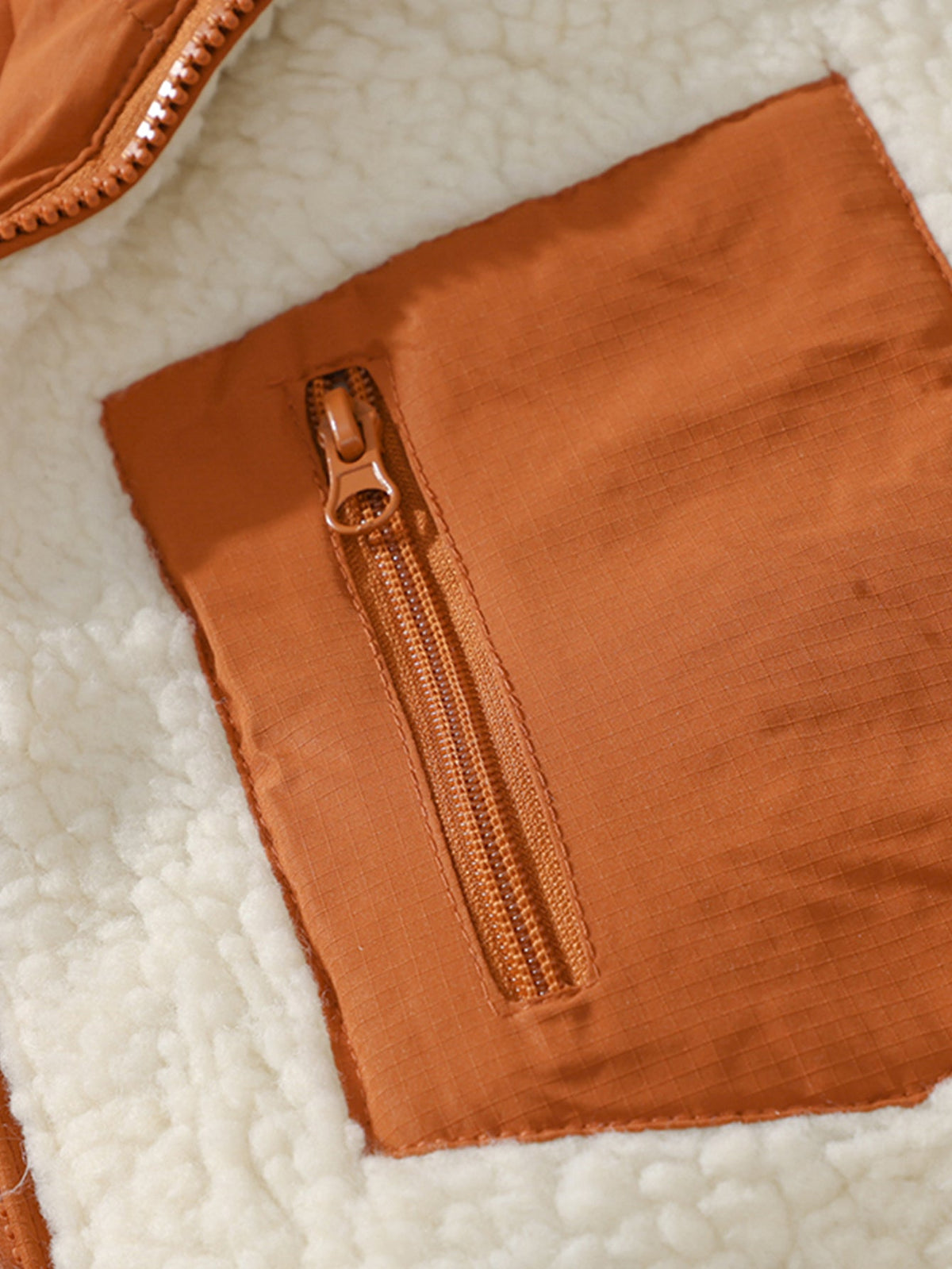Reversible Teddy Puffer Coat
