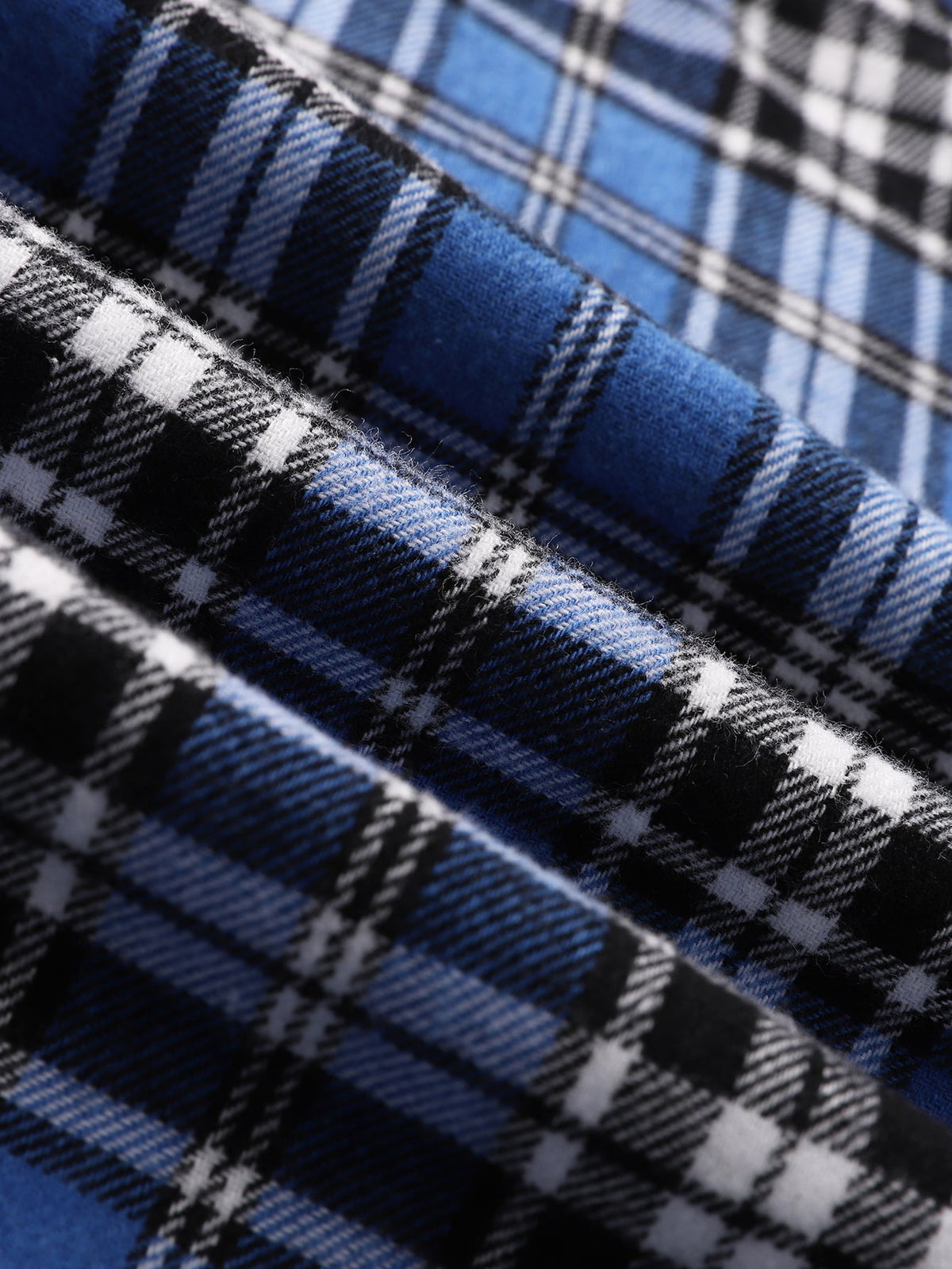 Relaxed Fit Reversible Plaid Lined Hoodie