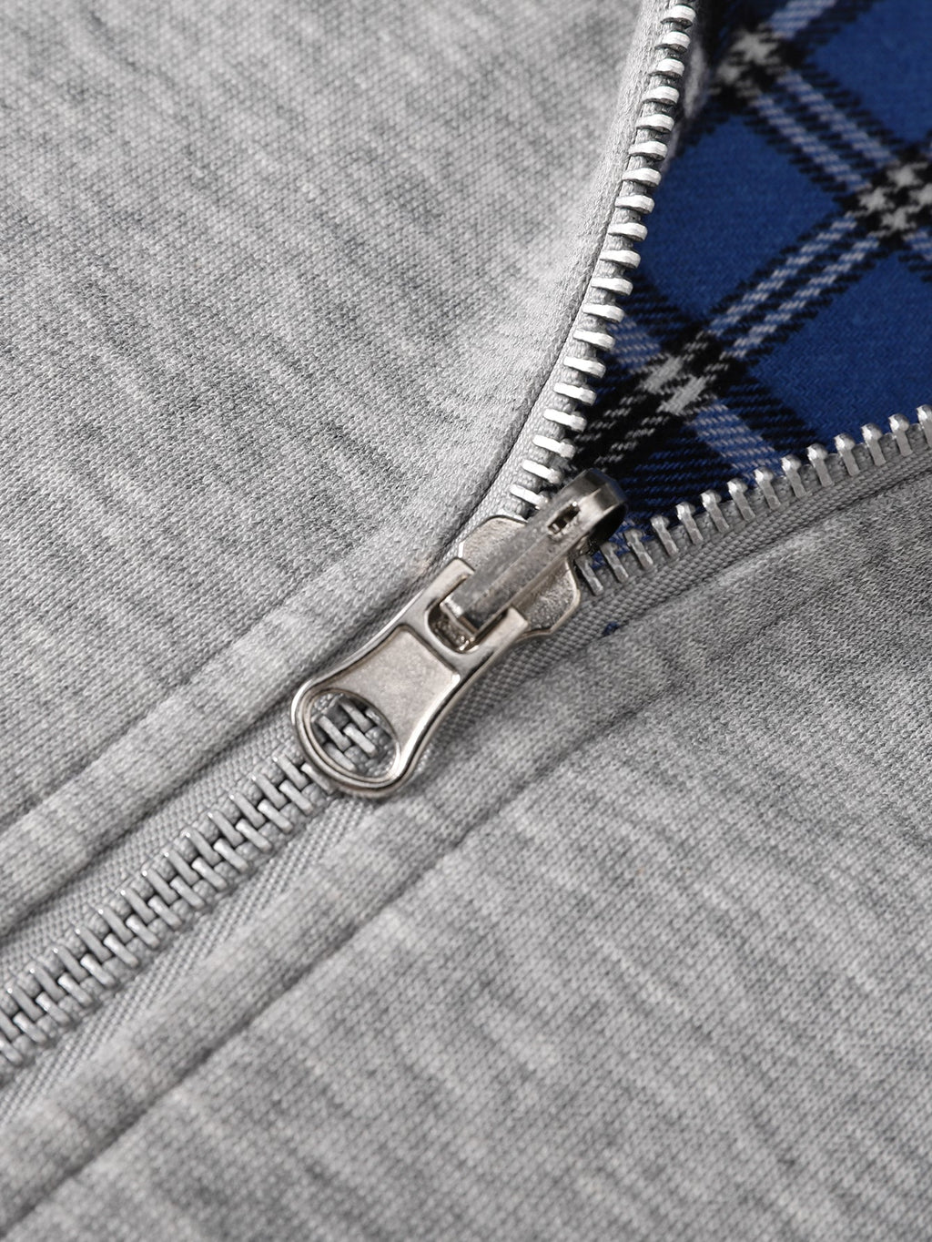 Relaxed Fit Reversible Plaid Lined Hoodie
