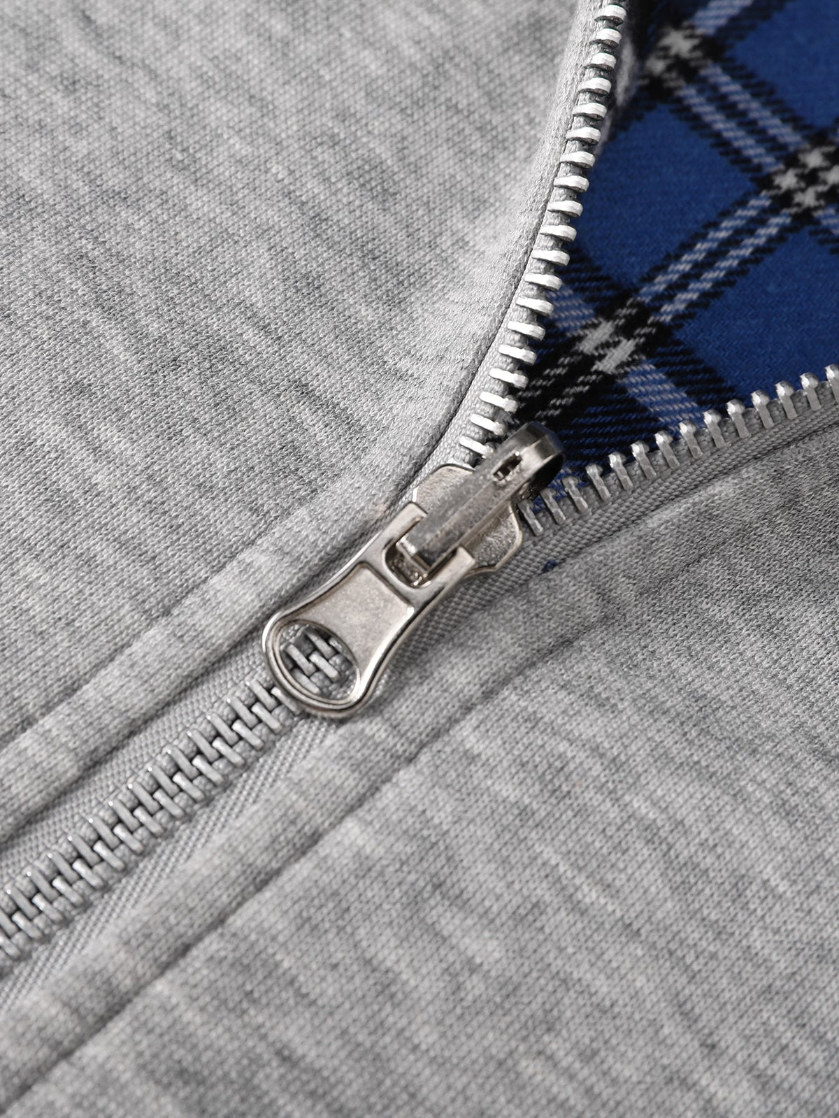 Relaxed Fit Reversible Plaid Lined Hoodie