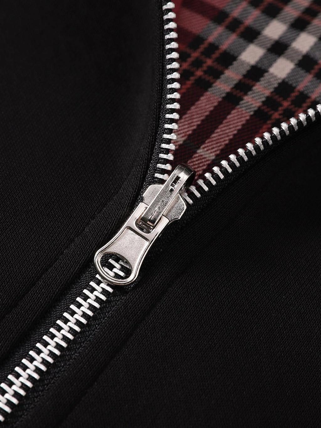 Relaxed Fit Reversible Plaid Lined Hoodie