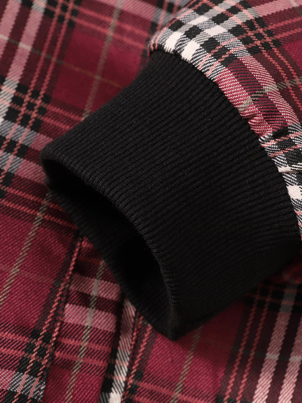 Relaxed Fit Reversible Plaid Lined Hoodie