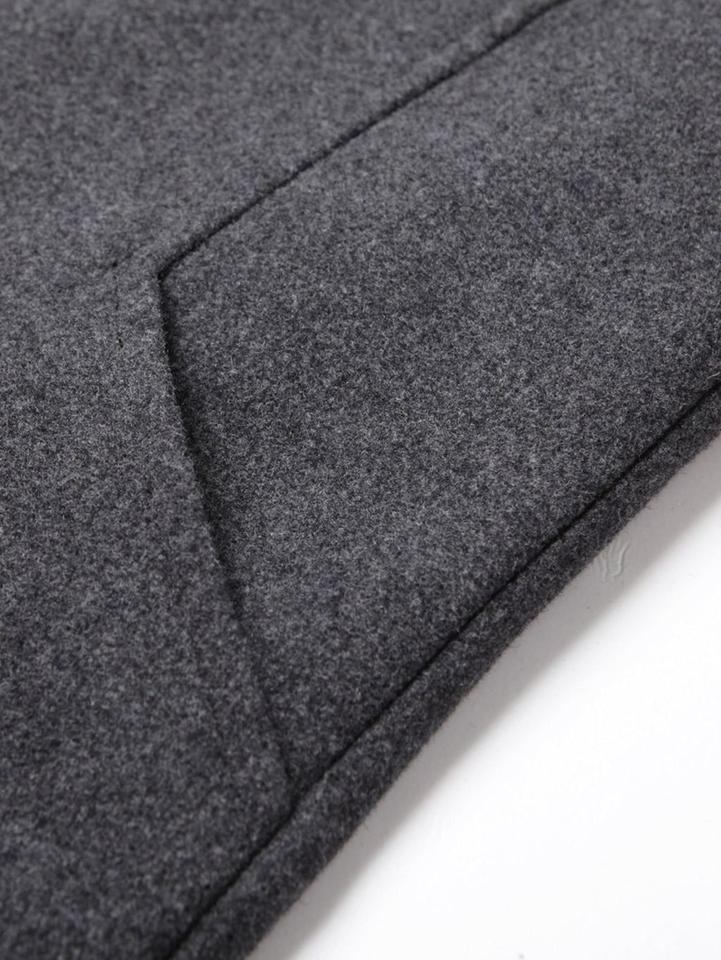 Notch Lapel Wool Blend Overcoat