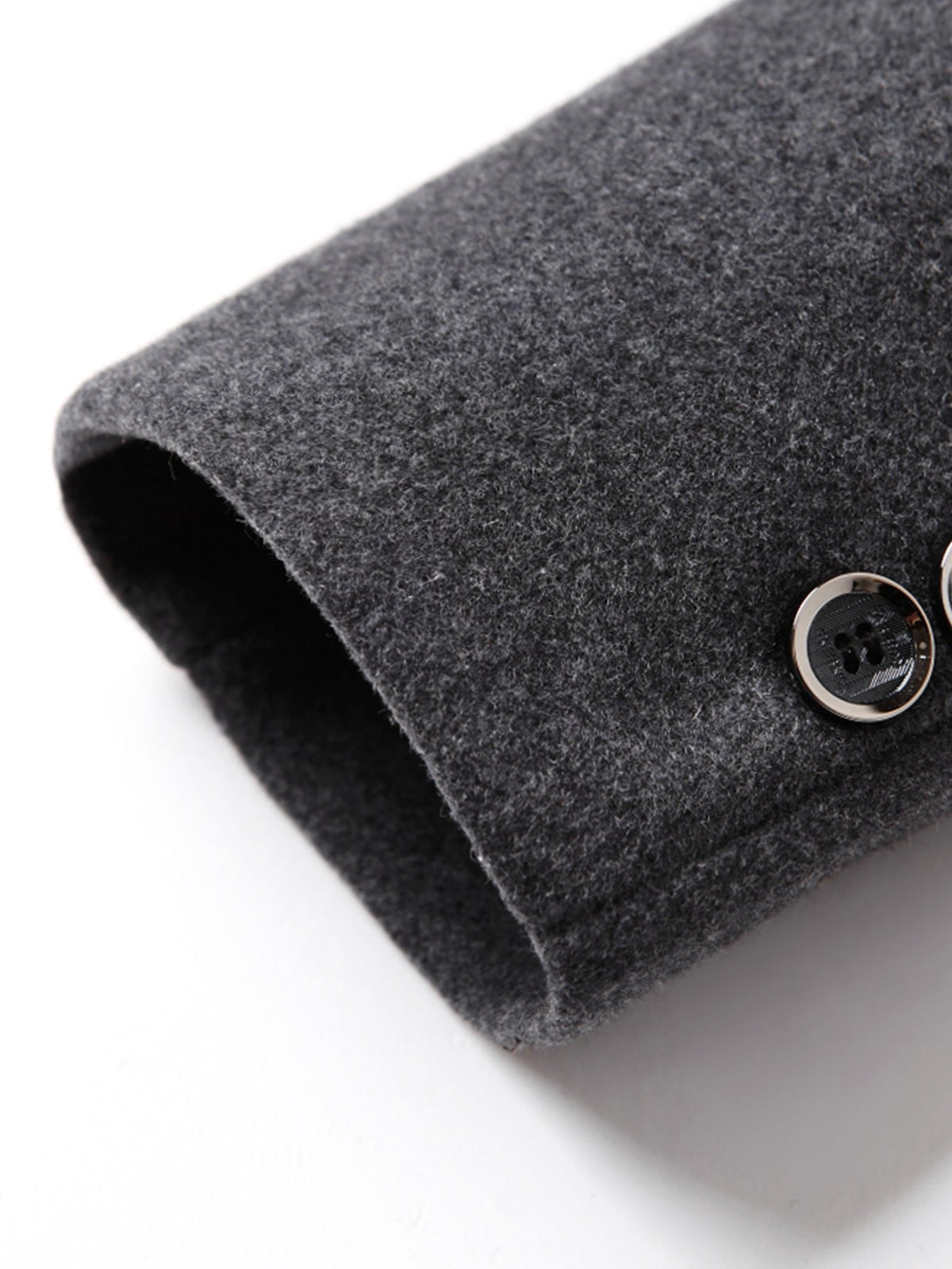 Notch Lapel Wool Blend Overcoat