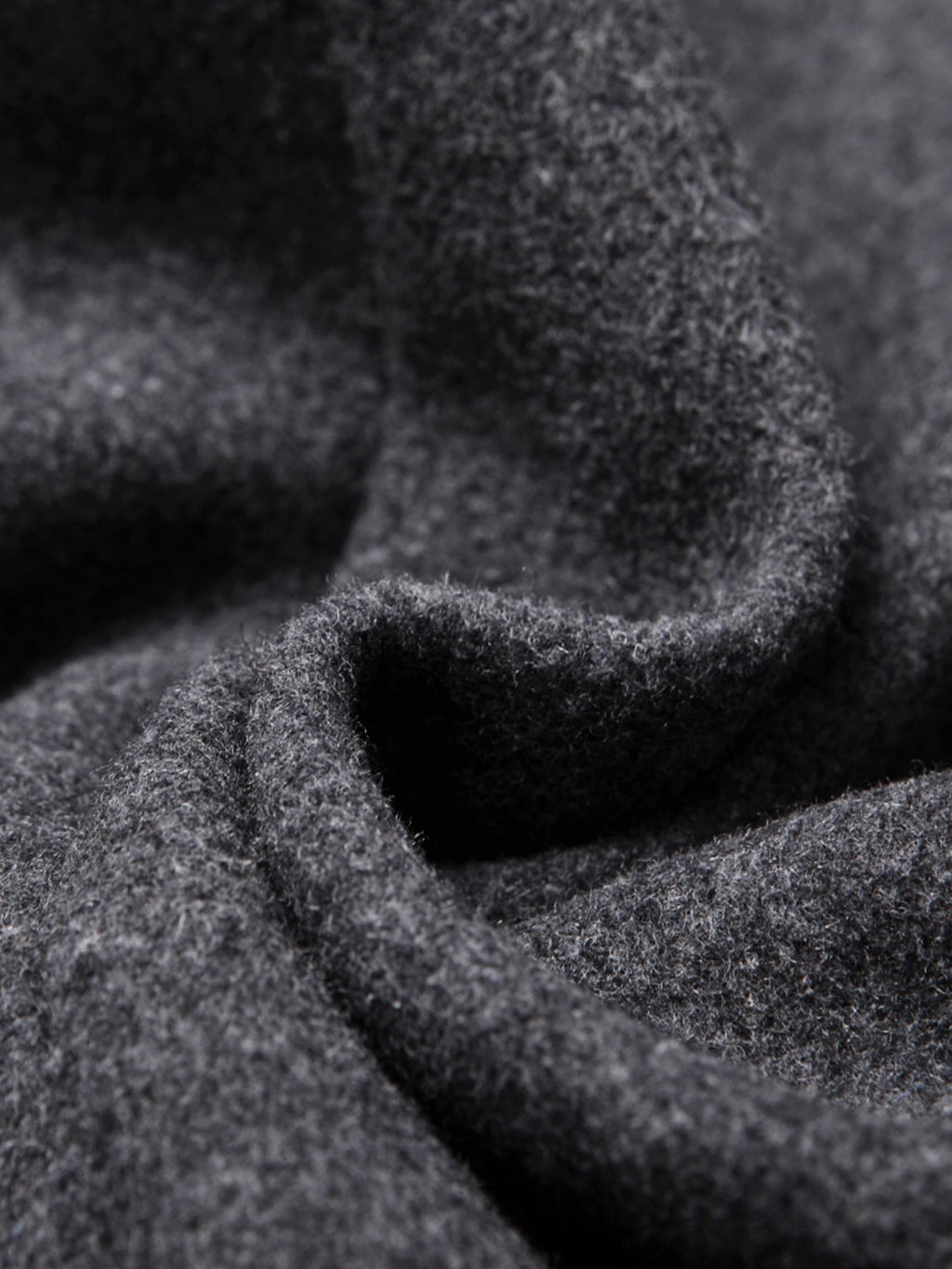 Notch Lapel Wool Blend Overcoat