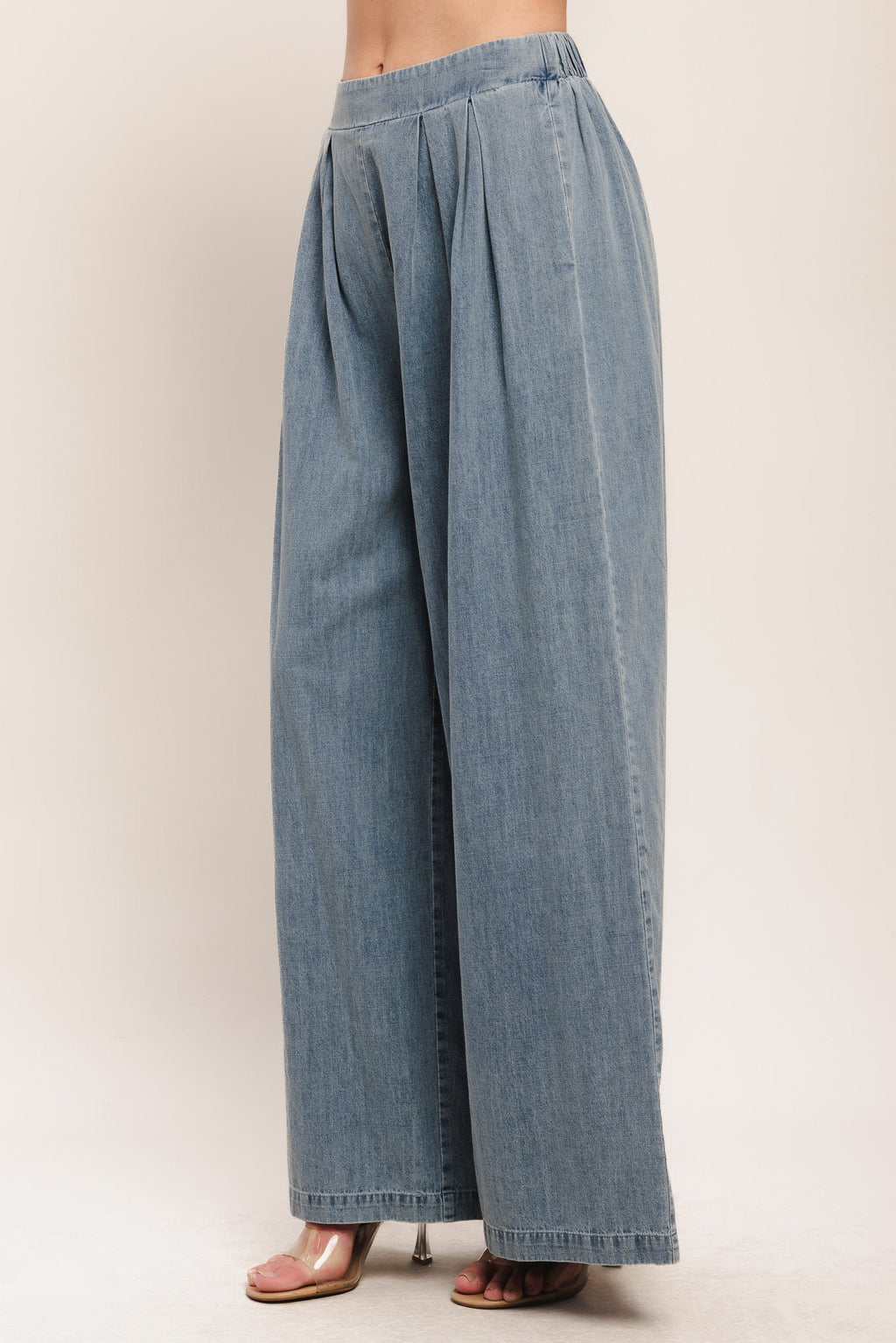 Relaxed Drape Lightweight Denim Pants
