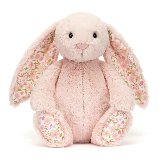 Jellycat Blossom Blush Bunny Cherry - Medium 31cm Floral Plush Toy & Stock in Sydney