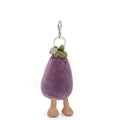 Vivacious Eggplant Bag Charm