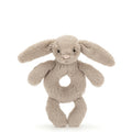 Beige Bashful Bunny Ring Rattle