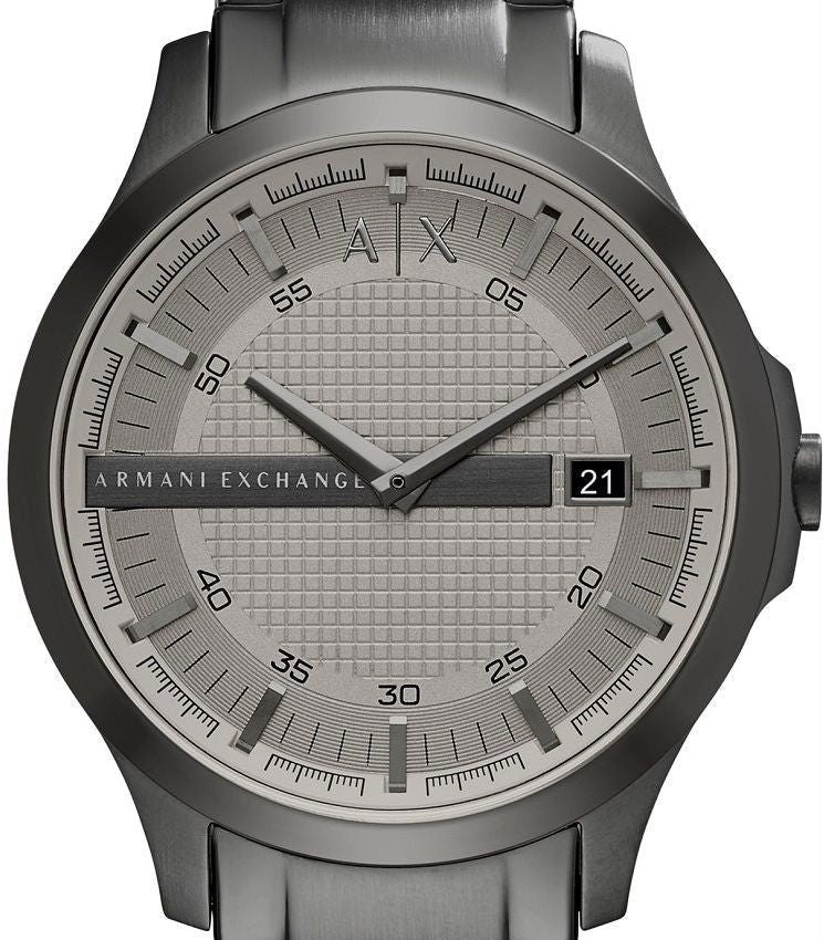 Armani Exchange Hampton AX2194 Herren-Chronograph – graues Zifferblatt mit passendem grauen Edelstahlarmband