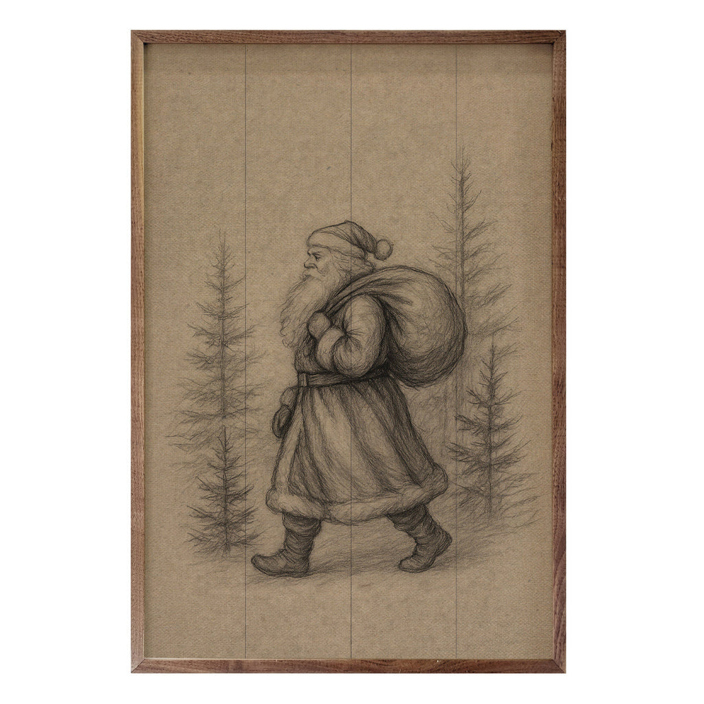 Kendrick Home Saint Nick Walking Through Pines