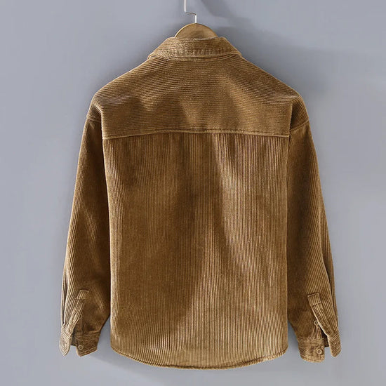 Rupert | Warme gerippte Strickjacke mit Knopfleiste