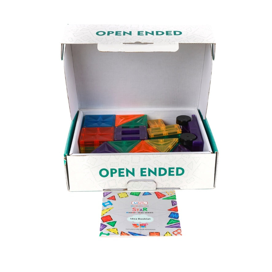 Magnetic Rainbow Tiles 108 Piece Set