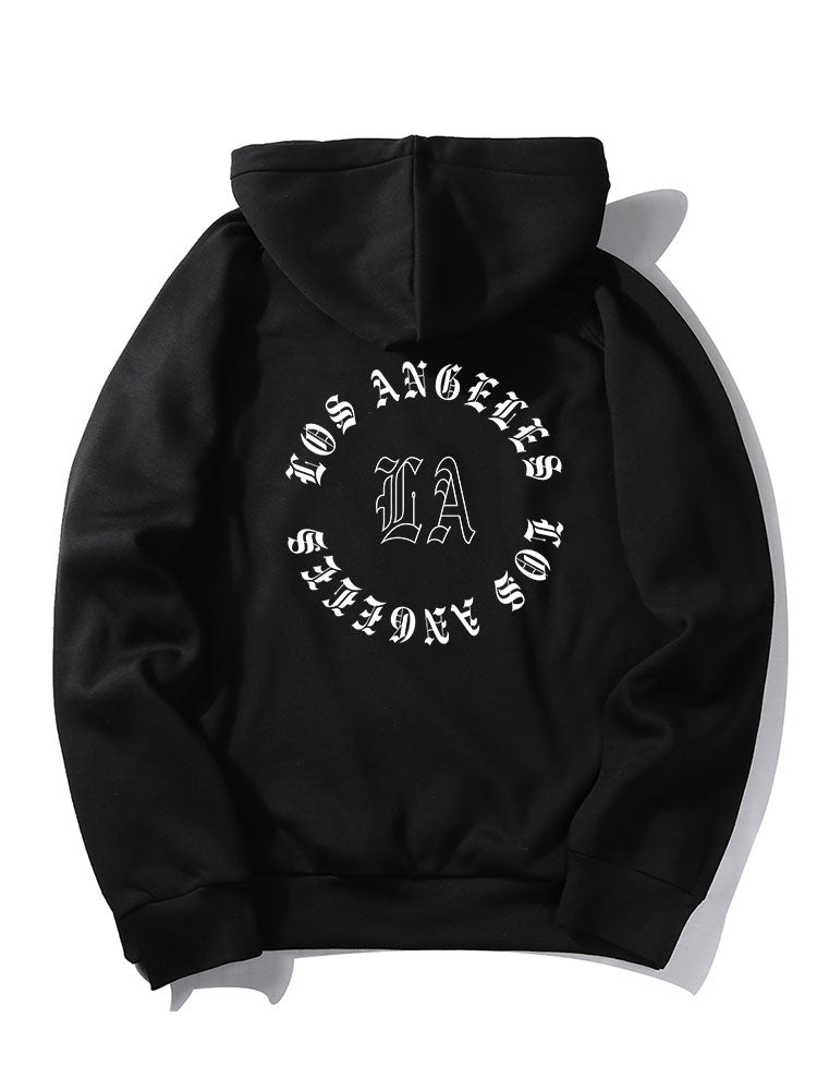 LA Back Print Hoodie