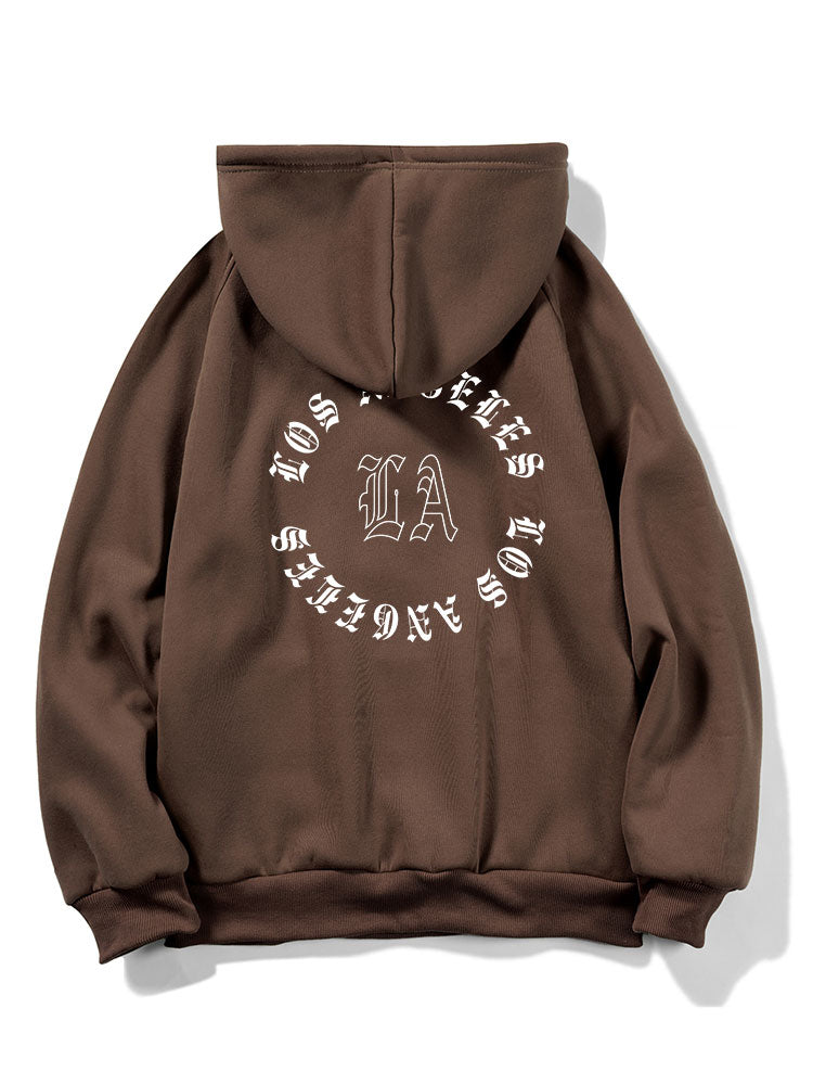 LA Back Print Hoodie