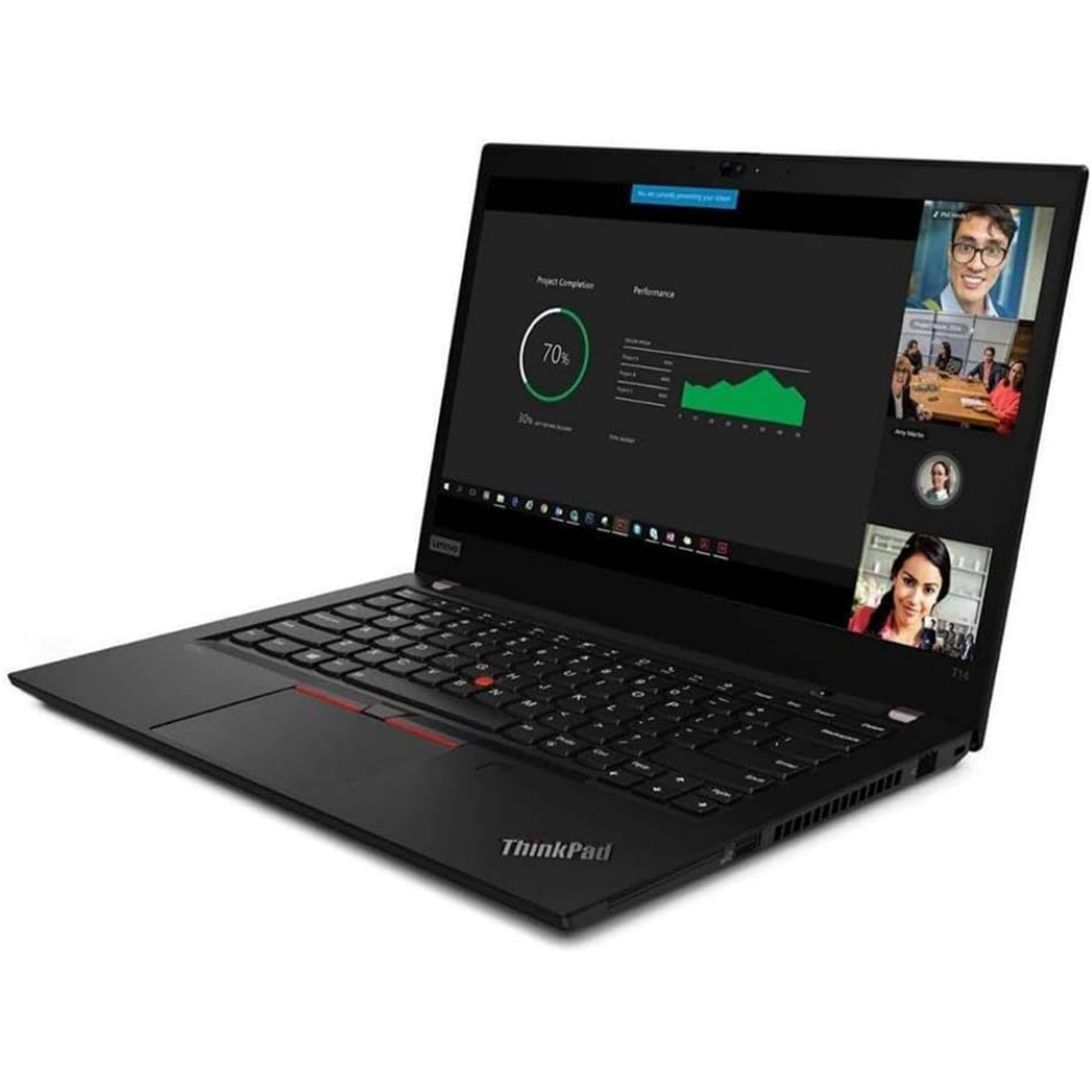Ordinateur portable Lenovo ThinkPad T14s Gen 1, Intel Core i7-10610U, 8 Go de RAM, SSD de 256/512 Go, Écran 14" FHD, Windows 11 Pro - Reconditionné