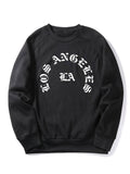 LA Letter Print Sweatshirt
