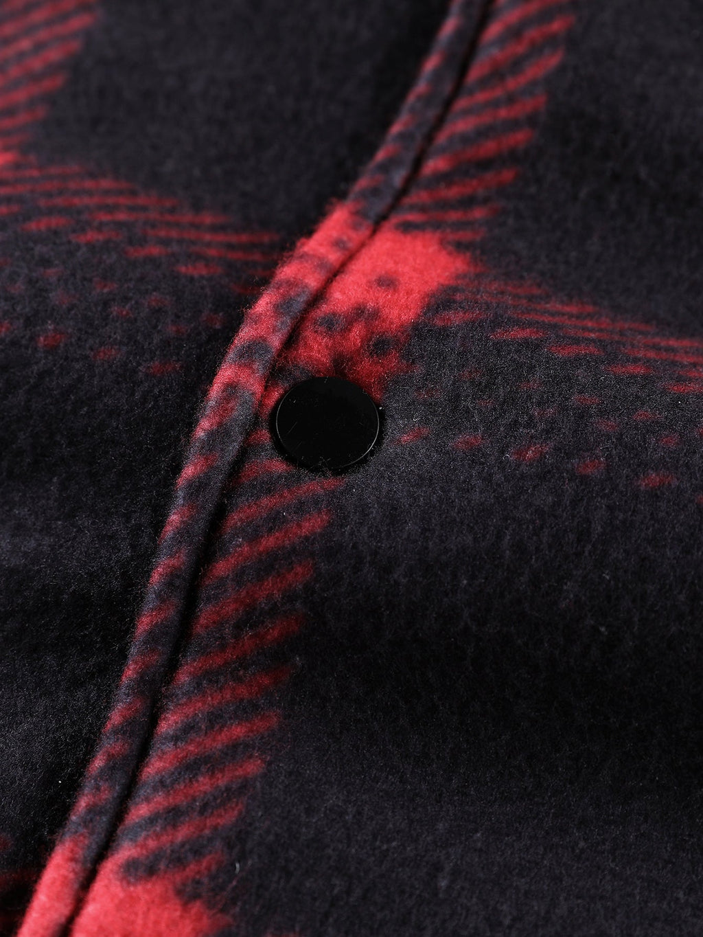 Teddy Lined Button Up Flannel Plaid Hooded Coat