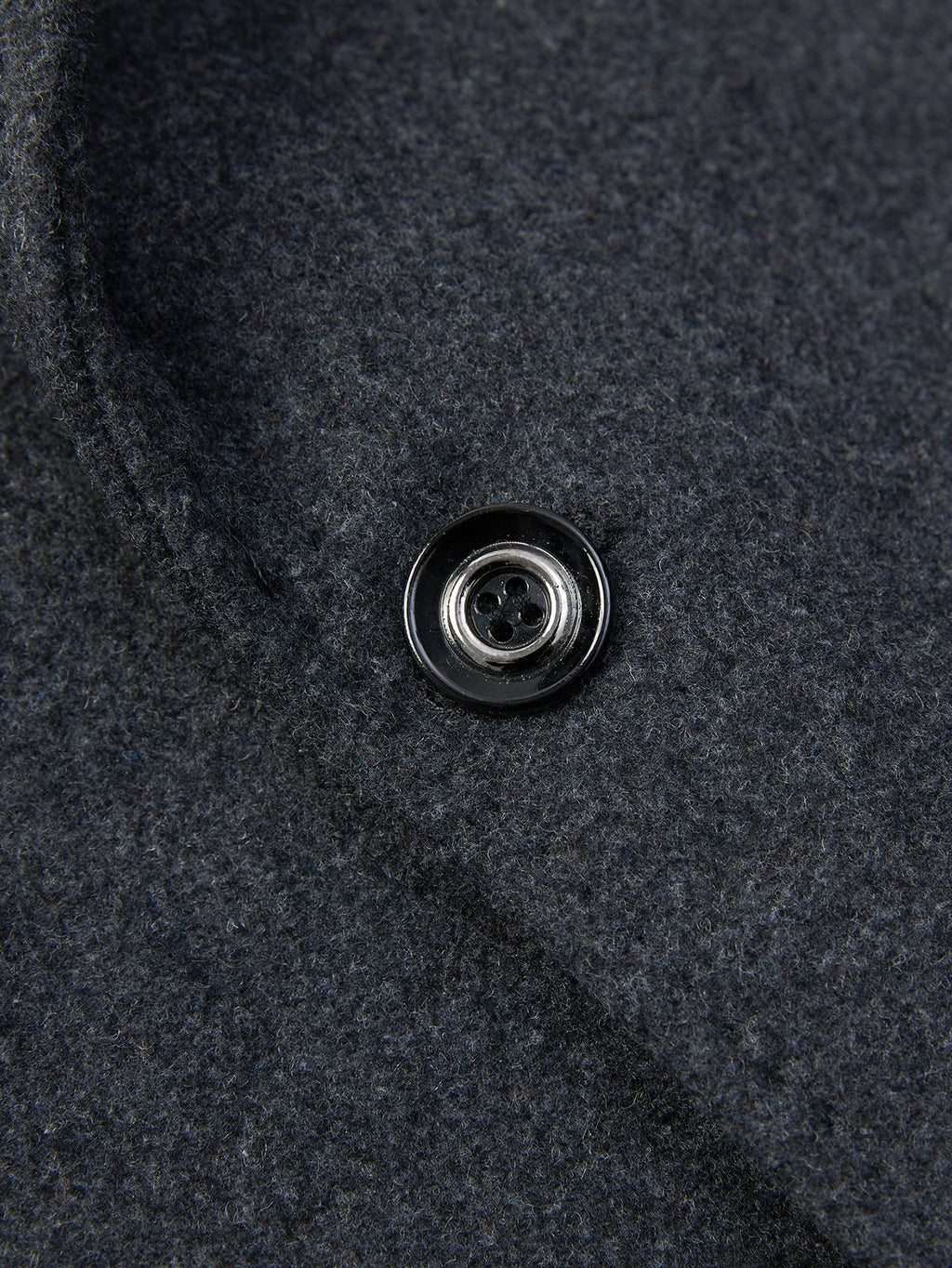 Detachable Scarf Notch Lapel Wool Overcoat