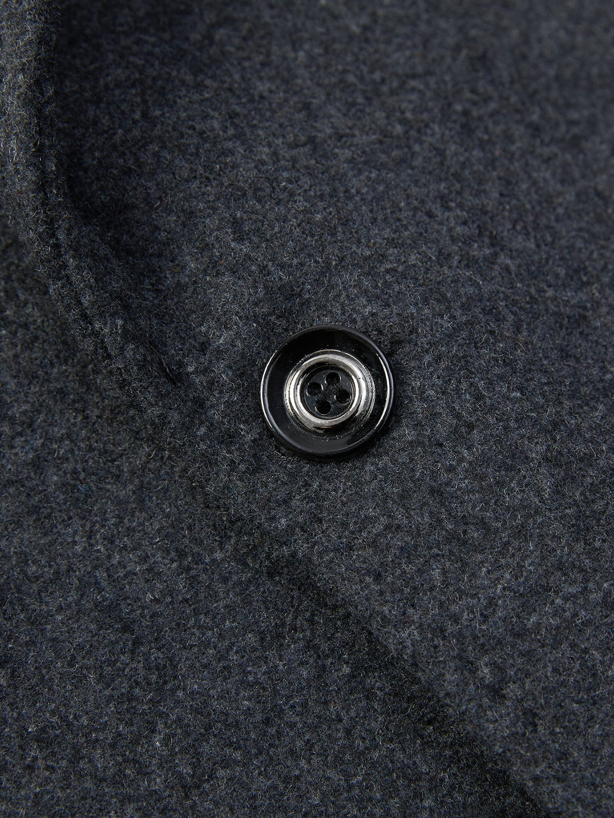 Detachable Scarf Notch Lapel Wool Overcoat