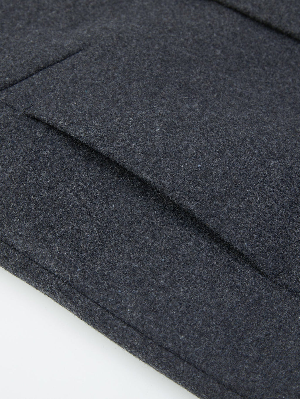 Detachable Scarf Notch Lapel Wool Overcoat
