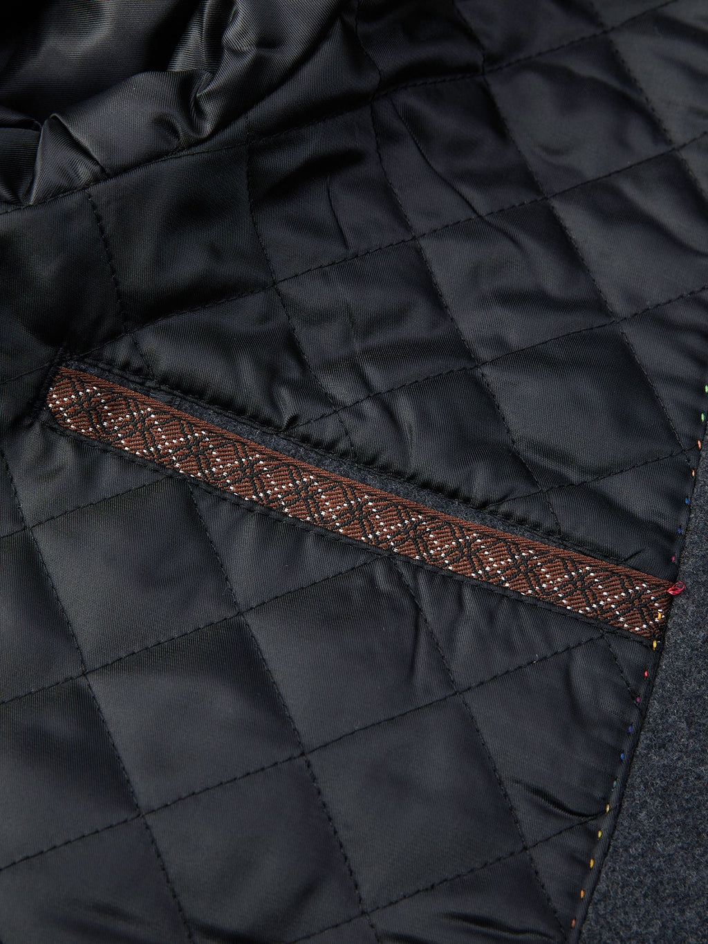 Detachable Scarf Notch Lapel Wool Overcoat