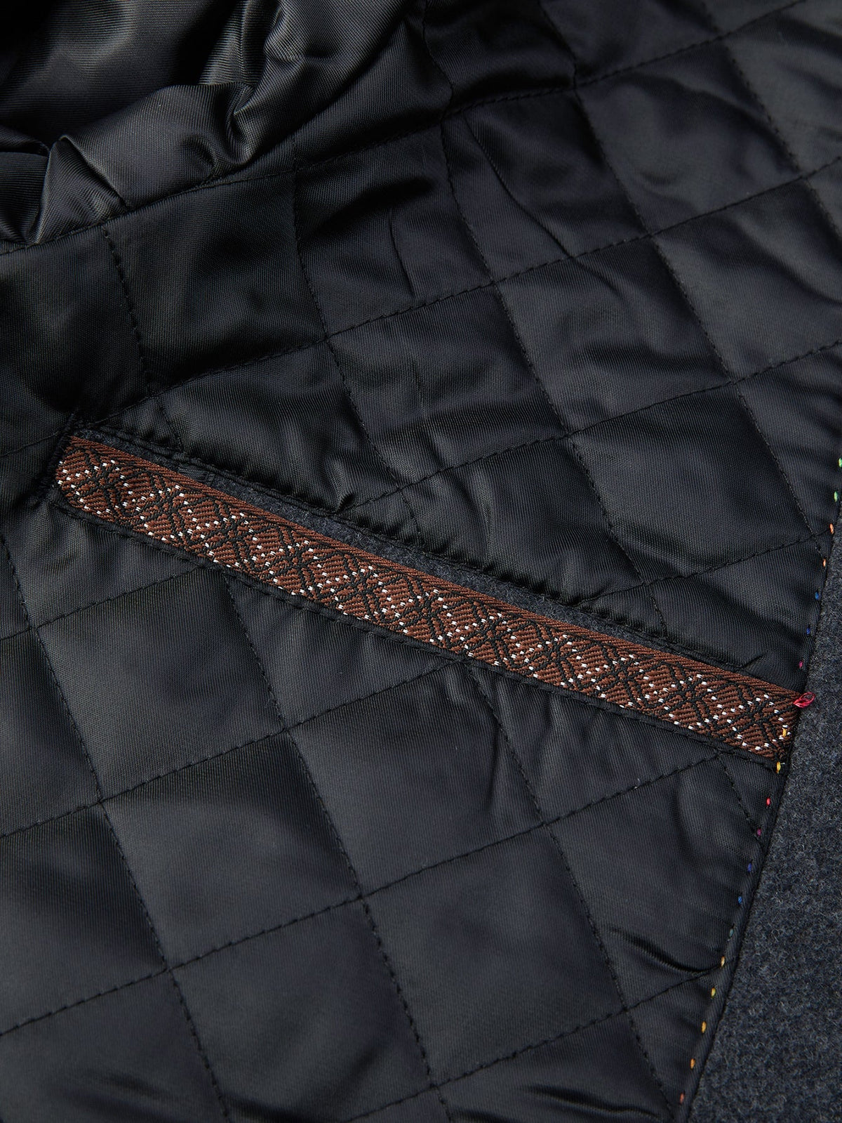 Detachable Scarf Notch Lapel Wool Overcoat