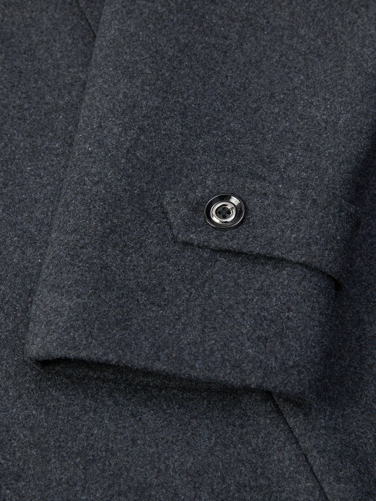 Detachable Scarf Notch Lapel Wool Overcoat
