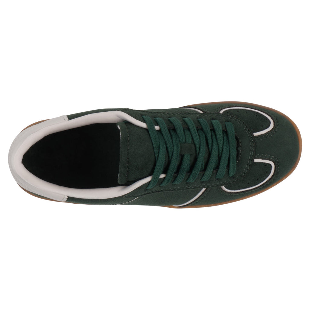 Women's Milan Green Lace Up Sneaker