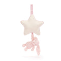 Jellycat Musikalischer Spieluhr-Hase Bashful Pink 30 cm