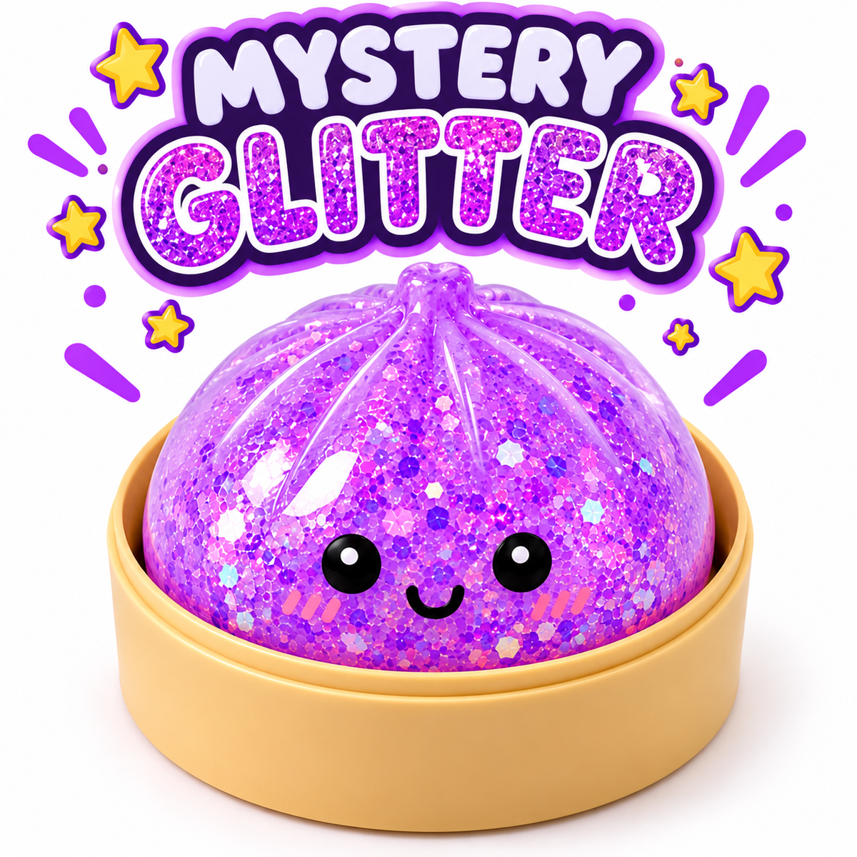 Mystery Viral Dumpling Squishy - Glitter