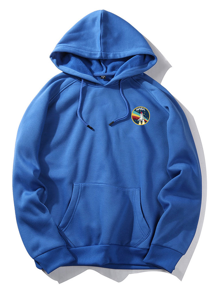 Nasa Rocket Print Hoodie