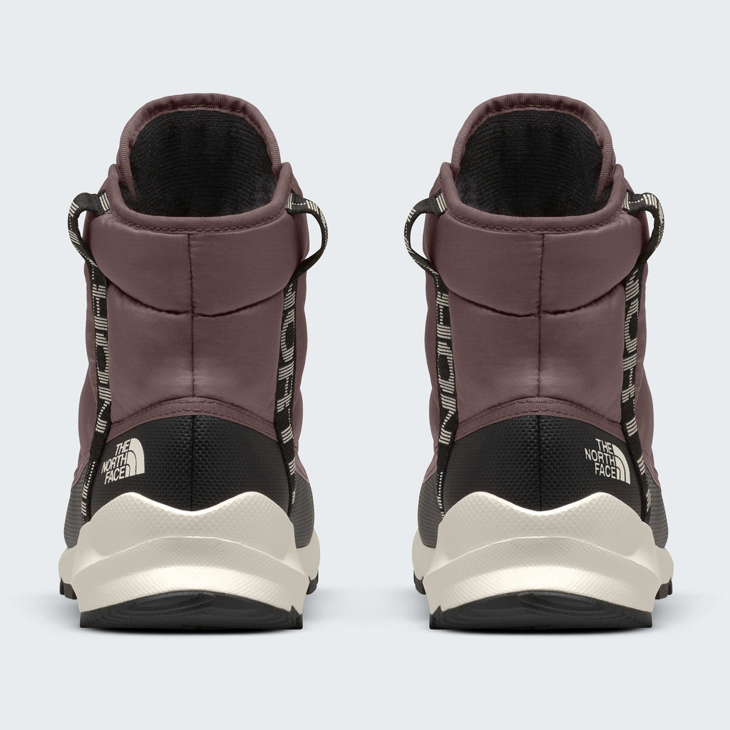 The North Face Women's ThermoBall Lace Up Luxe Waterproof Boots Tawny Quartz/Burnt Umber