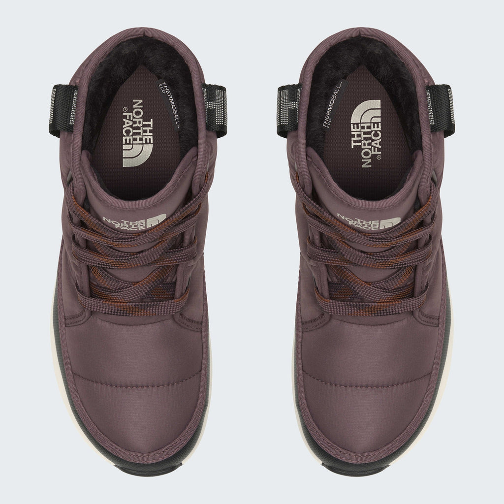 The North Face Women's ThermoBall Lace Up Luxe Waterproof Boots Tawny Quartz/Burnt Umber