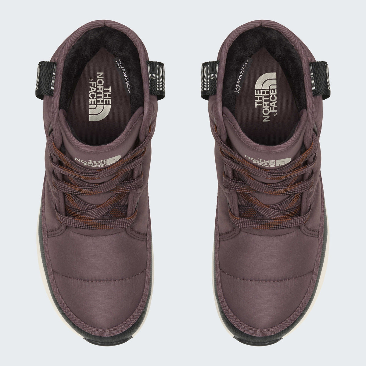The North Face Women's ThermoBall Lace Up Luxe Waterproof Boots Tawny Quartz/Burnt Umber