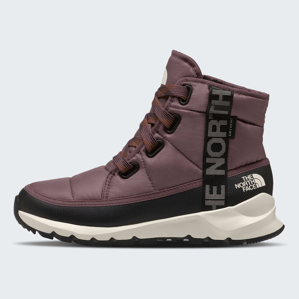 The North Face Women's ThermoBall Lace Up Luxe Waterproof Boots Tawny Quartz/Burnt Umber