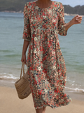 Queenie | Classic Printed Summer Dress