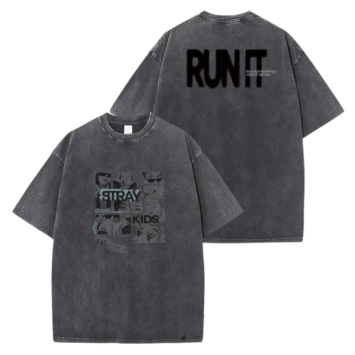 SKZ World Tour Run IT Printed Short-sleeved T-shirt - view 3
