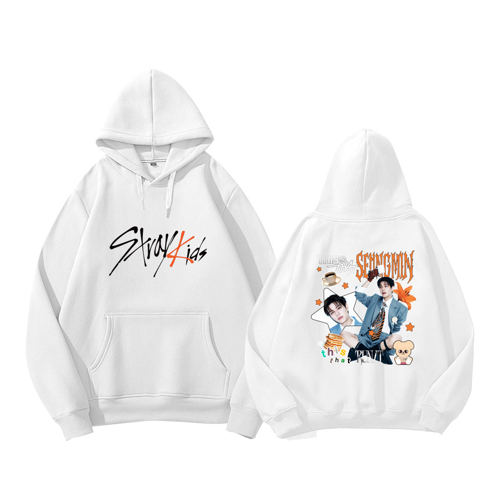SKZ This & That Cartoon Print Pullover Hoodie - view 12