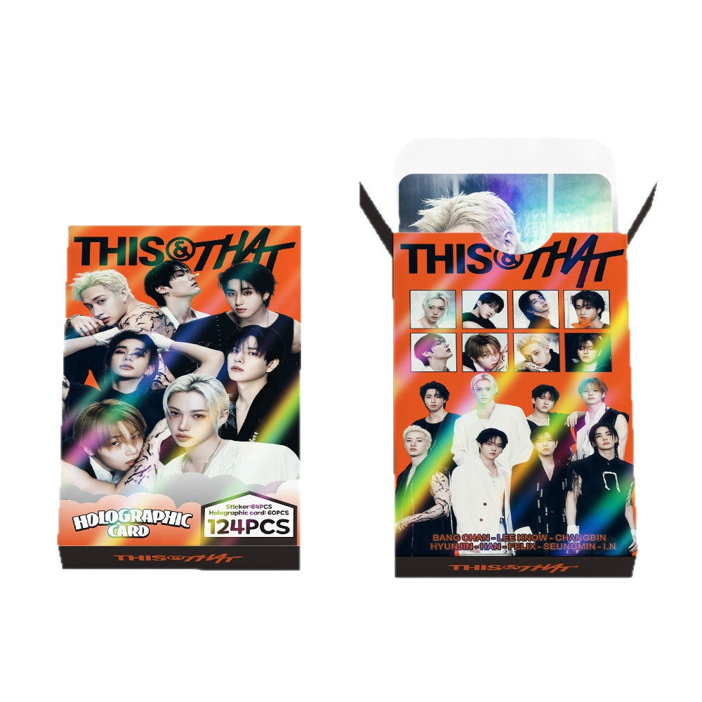 124pcs SKZ This & That Holographic Photocard Sticker - view 2