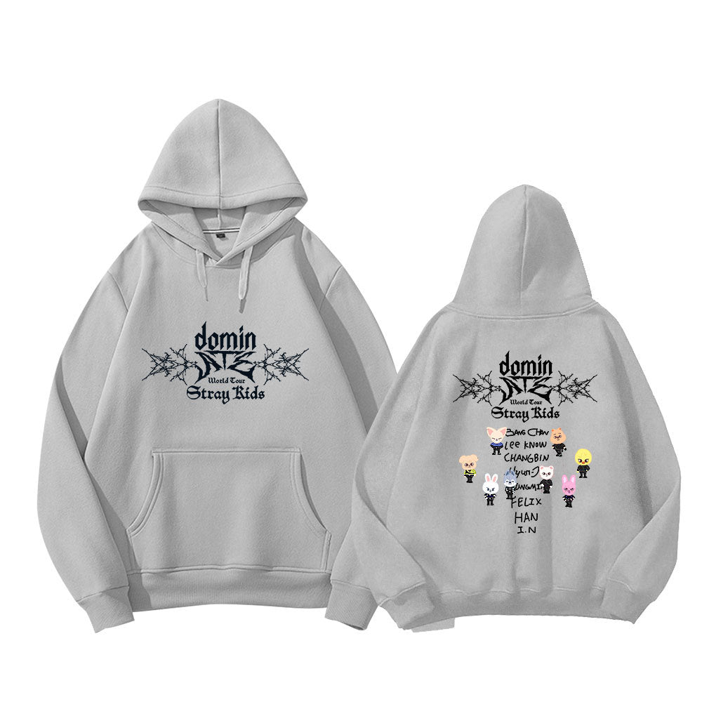 Stray Kids ATE Hoodie - Design B Grey