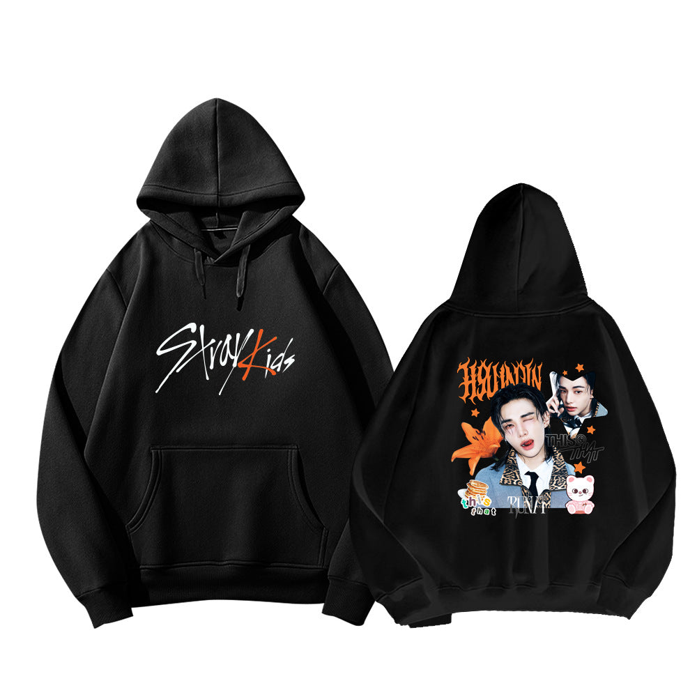 SKZ This & That Cartoon Print Pullover Hoodie - view 15